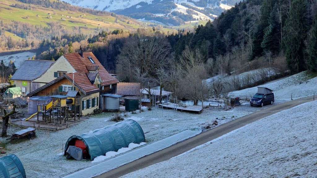 Camping auf dem Bauernhof