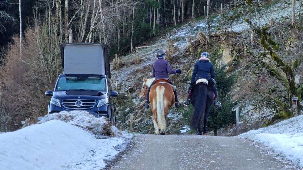 Camping in den Bergen