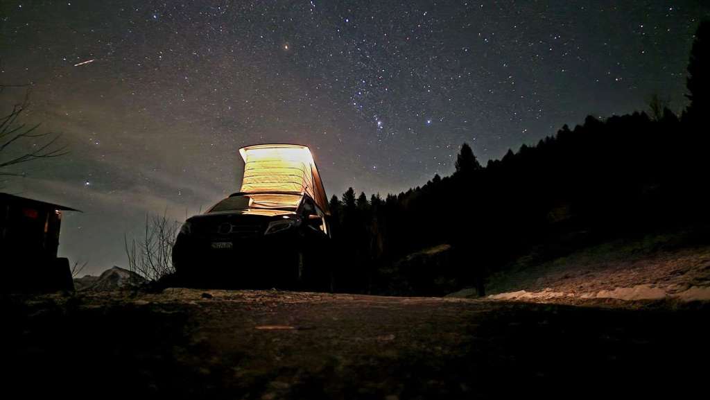Camping in den Bergen