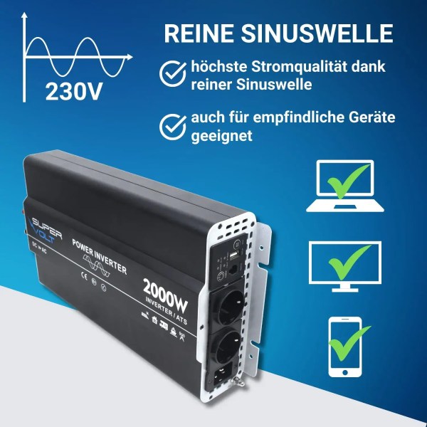 2000W reine Sinuswelle