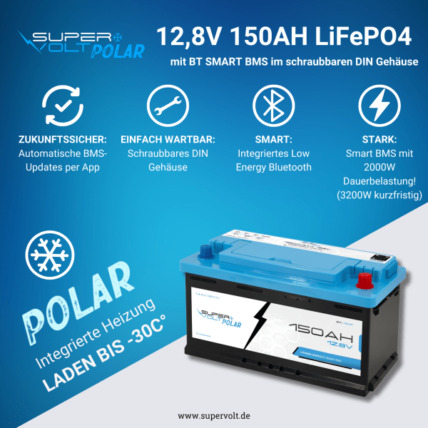 1_SX-POLAR-150-Supervolt-12.8V-150-Ah-LiFePO4-Bluetooth-Heizung-Hautbild-Wichtigste-Funktionen