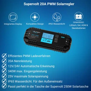 PWM Laderegler 20A